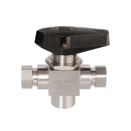 Swagelok 6000psi 3 Way Stainless Steel Female Thread Trunnion Ball Valve
