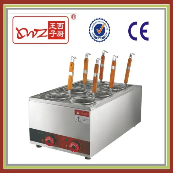 Six basket electric pasta cooker
