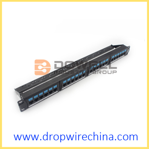 24 puertos de alta velocidad Cat 5e Patch Panel