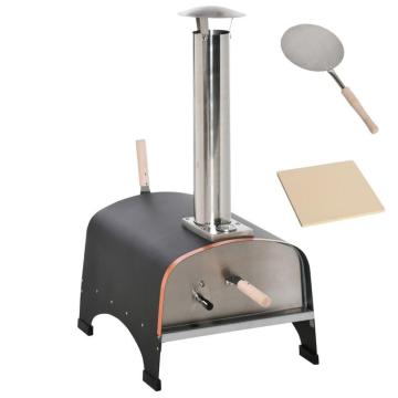Wholesale 500 Degrees Pellet Pizza Oven Stainless Steel Outdoor Wood Pizza Maker with Pizza Stone