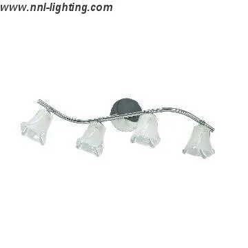4-Light Chrome Finish Track Bar Fixture