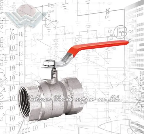 WD-2107 Nickel plated Brass Ball Valve