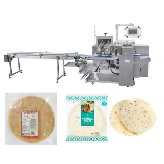 Automatic tortilla pillow bag flowpack packing machine