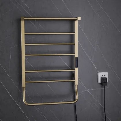Electric Bath Towel Rack - Brushed Gold Towel Heater