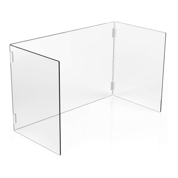 Acrylic Portable Clear Sneeze Guard Shield for Classroom Students and Desks