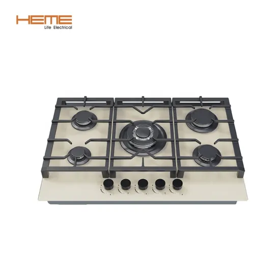 High Quality Chinese Gaz Hob Supplier 5 Burner Gas Cooker with Wok Burner Stove