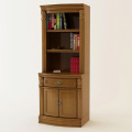 Solid Wooden Double Bookcase for Home Office