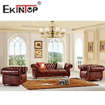 Luxury Italian Antique Reclining Sofa Set for Living Room