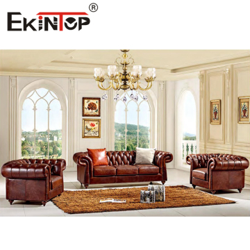 Luxury Italian Antique Reclining Sofa Set for Living Room