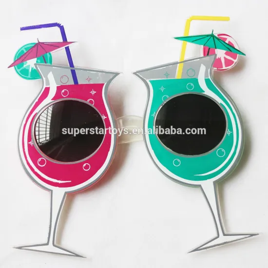 3170401-18 Goblet glasses creative sunglasses summer holiday drinks sunglasses
