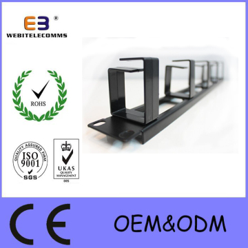 1u Metal Cable Management with Plastic Rings (WB-CA-03-5PS)