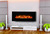 Heating and decoration electric fireplace with real fire burning flame effect