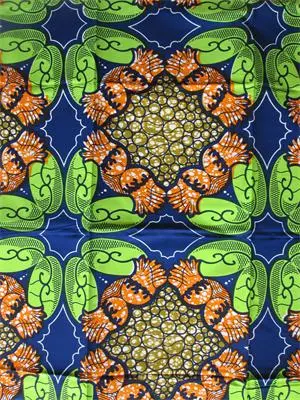 100% Cotton Fabric, Real Wax Print