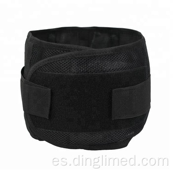 Cinturón de banda de soporte de cintura de acero negro cinturón