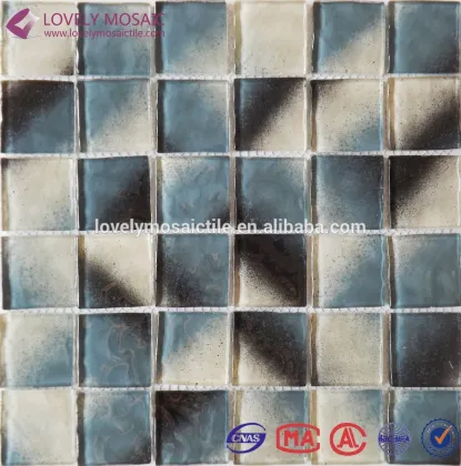 48*48mm Glass Rainbow Mosaic Tiles for Swimming Pool Tiles/Wall Tiles/Floor Tiles