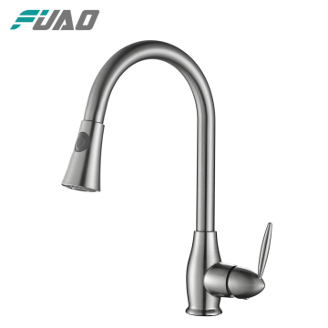 FUAO kitchen tap with pull out spray