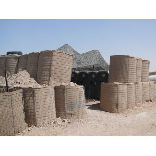 Defensive bastion hesco barriers for military sand wall