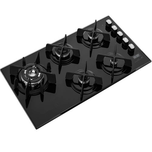 Built-in Stove 5 Burners Brastemp Glass Table