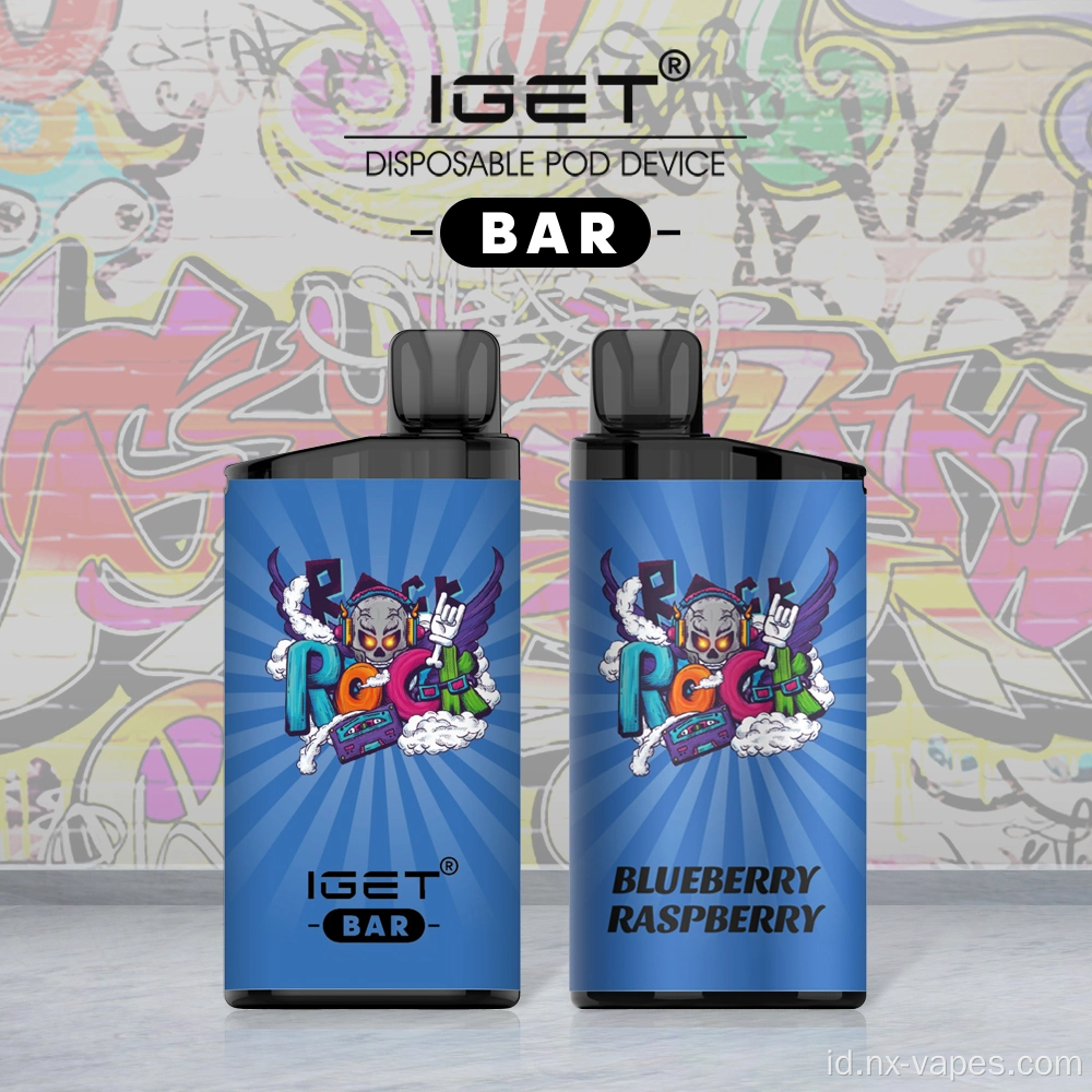 BAR IGET asli sekali pakai VAPE 3500PUFFS