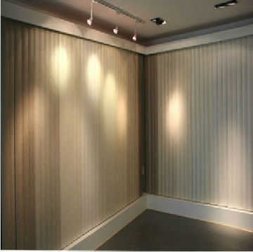 89mm Pvc Brown Vertical Window Blinds Waterpoof With Smooth Vane