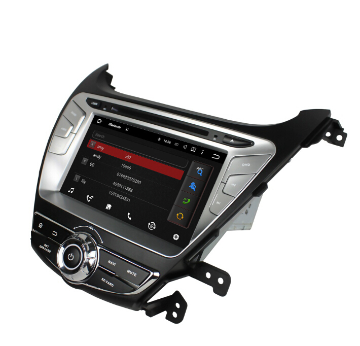 Quad core Hyundai Elantra 2014 Android 7.1 car dvd