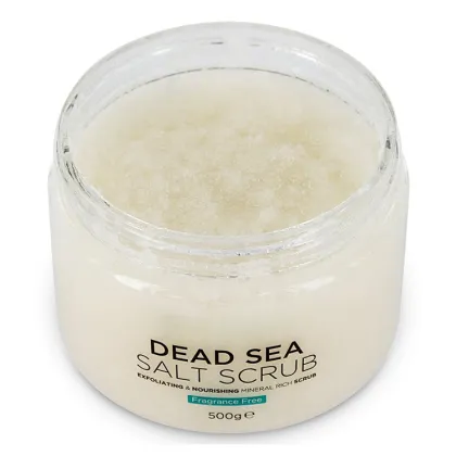 100% Natural Dead Sea Salt Body Scrub Cream for Exfoliating and Smoothing Skin