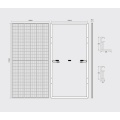 Kaikki mustat 440w 450W monocrystalline 450W aurinkopaneeli