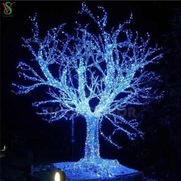 Outdoor Christmas LED White Branch Tree Lights Large Illuminated Artificial Tree