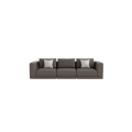 Modern Top Grain Leather 3 Seater Sofa