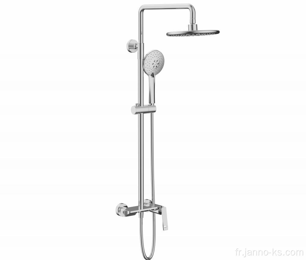 Chrome en laiton de salle de bain Plume Plume de douche robinet mélangeur