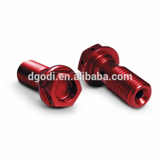 China bolts manufacturer custom best red anodized aluminum bolts m3