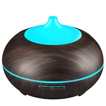 400ml Araomatherapy Wood Grain Aroma Diffuser Humidifier