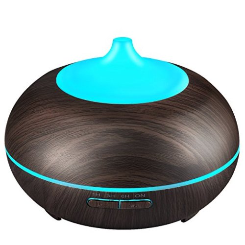 Wood Grain Aroma Diffuser Humidifier 400ml