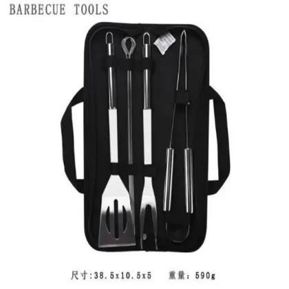 Stainless Steel Grill Accessories BBQ Tool Set with Black Bag