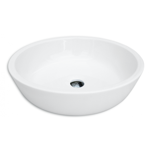 Pure White Oval Shape Ceramic Bathroom Wash Basin