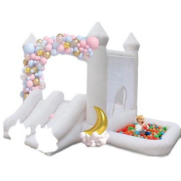 High-Quality Outdoor Party and Wedding Bounce House with Slide and Ball Pool: The Perfect Soft Castle Combination for Events
