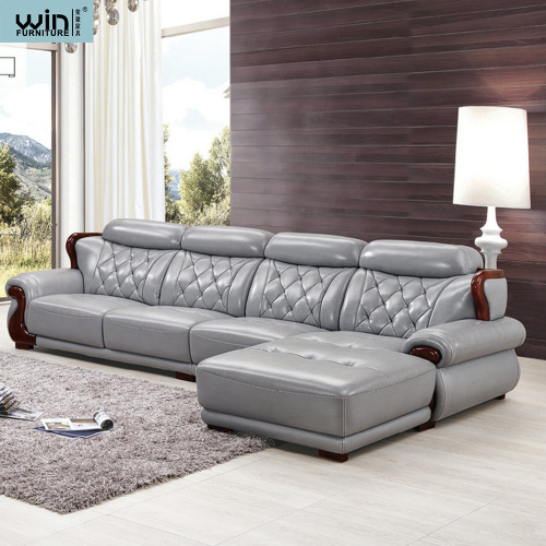 Modern Italian Leather Living Room Sofa