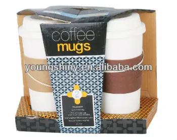 2-PC 16oz PP Coffee Mug with band