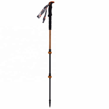 Customized Logo, XATP Bamboo 7075 Coated Aluminum Trekking Pole - Multifunctional Hiking Stick