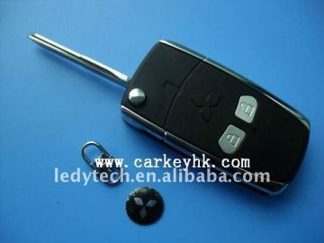 Mitsubishi flip key blank,2 buttons modified remote key case& key shell& key cover