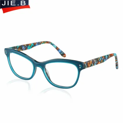 Acetate Glasses Frame Women Finished Sun Photochromic Myopia Optical Eyeglass Frames and prescription lenses Myopia Eyewear