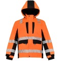 Hola vis ver la chaqueta de seguridad de trabajo reflectante impermeable al aire libre