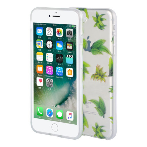 Green Leaf Background Waterdrop Phone Case for IMD iPhone 6S Cover