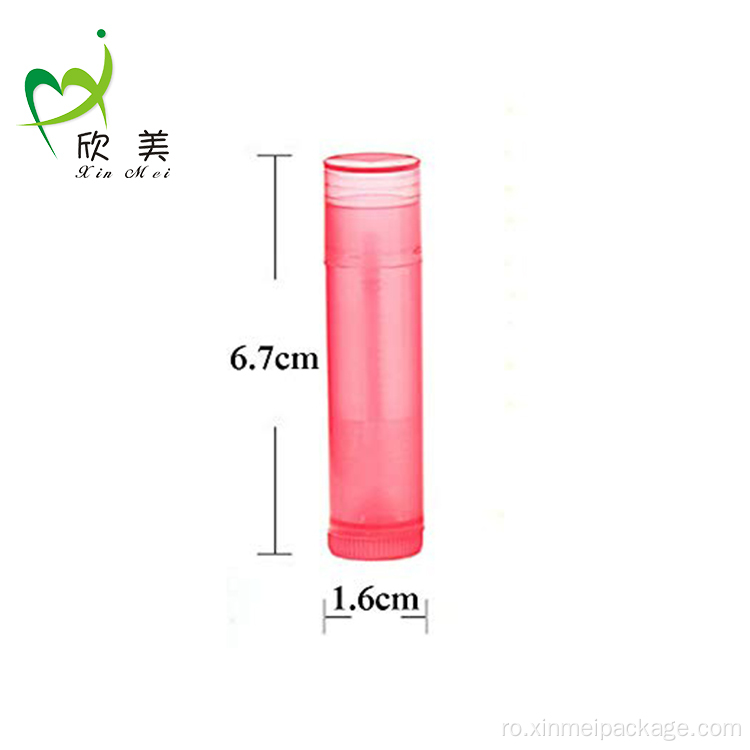 4,2g tub de ruj din plastic 0,15 oz pentru călătorii