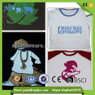 High quality glitter / pvc / pu / flock heat transfer vinyl for t shirts