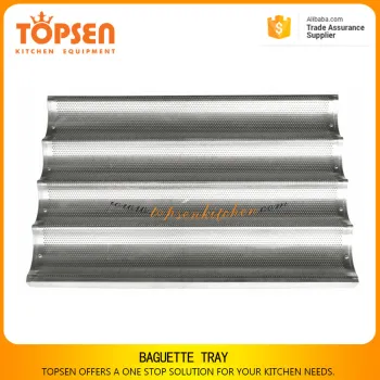 Loaf French baguette tray, french bread tray, perforated tray