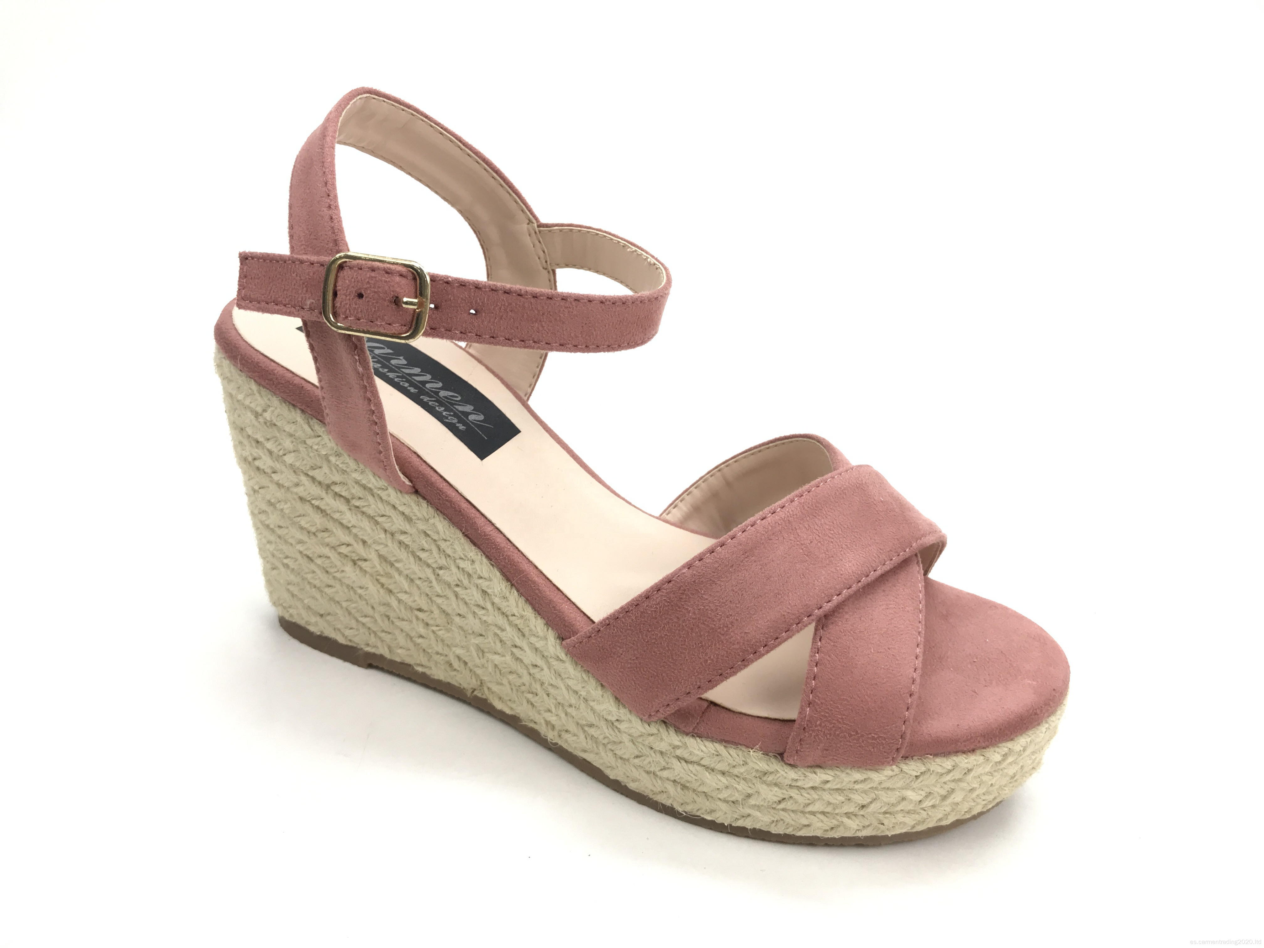 Plataforma de sandalias de cuña zapatos de moda para mujeres de verano