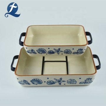 High quality bakeware custom restaurant ceramic baking pan