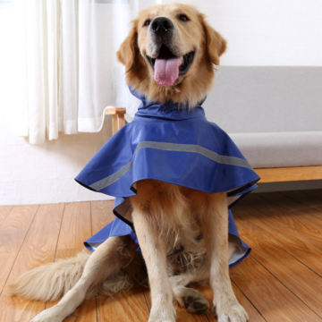 Colorful Pet Raincoat with Reflective Stripes, Colorful Pet Waterproof Outdoor RainCoat