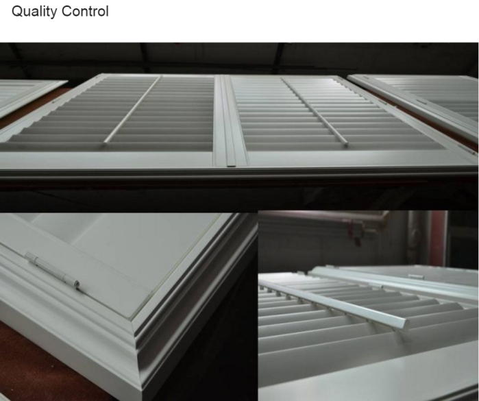 Quality Control for Louvre Door